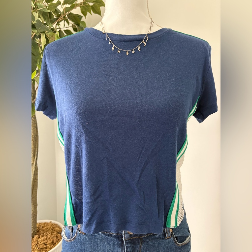 Crave Fame Crop Top With Net Back